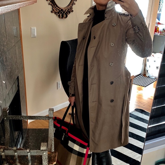 (New) Burberry Midi Trench Coat - Picture 7 of 8